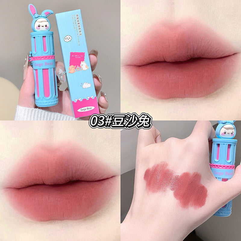 Gege bear velvet matte lip clay - long-lasting, transfer-proof, and flattering for all skin tones