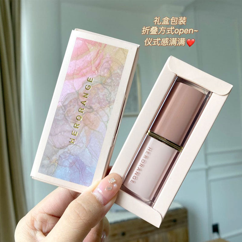 Herorange crystal square tube lipstick - women's velvet matte, smudge-proof, everyday nude, brightening lipstick