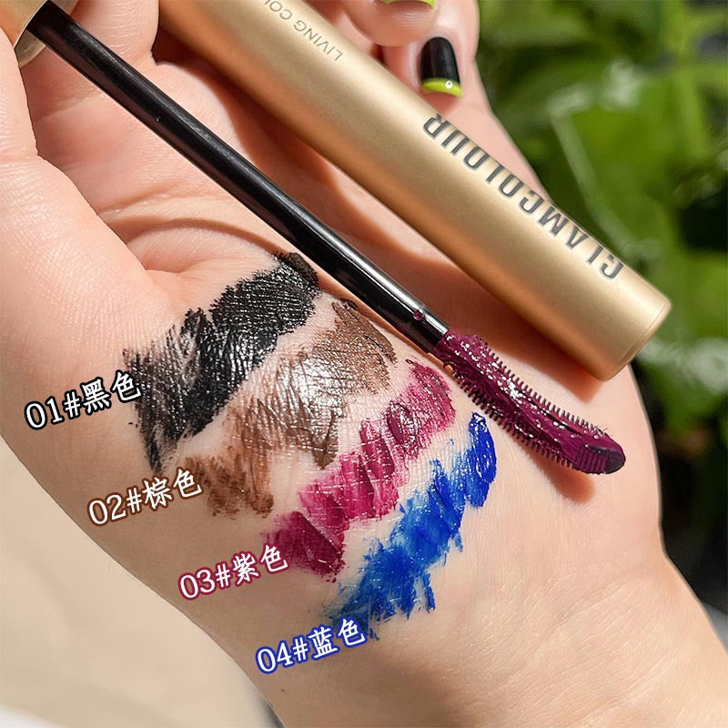 Makeup magic color long curl mascara fine brush waterproof sweatproof long-lasting non-smudge eye mascara