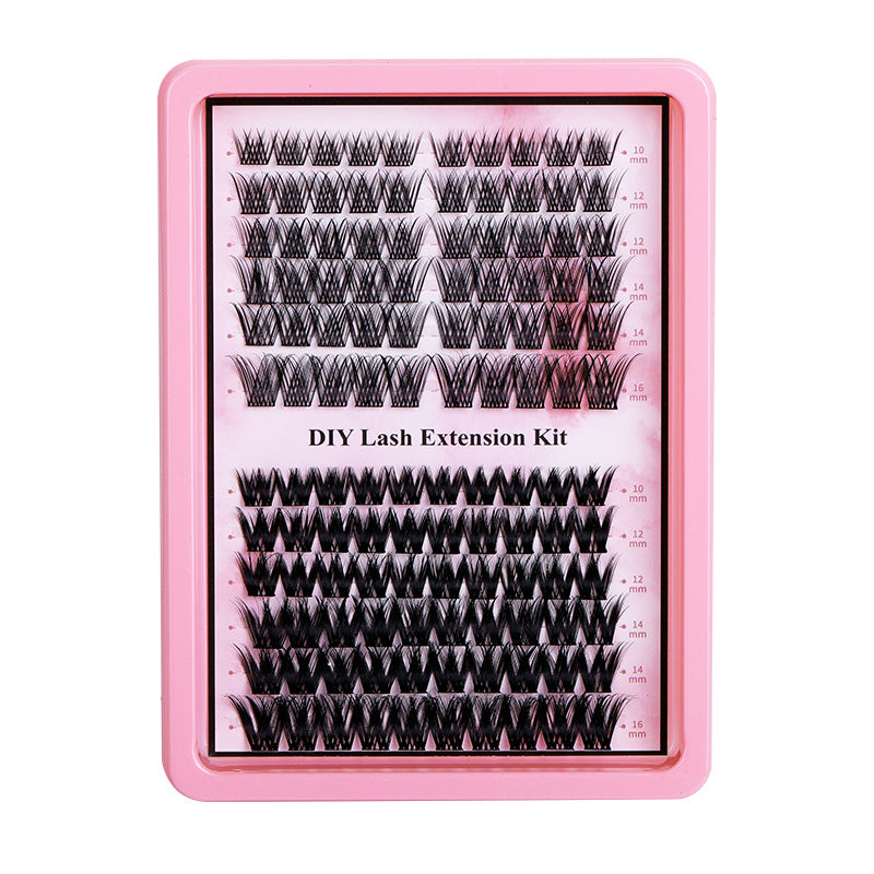 eyelash extension suit diy large capacity thick single cluster oblique flying big devil segmented false eyelashes glue