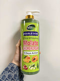double fruit shower gel with long-lasting fragrance molato scrub shower gel cleans, moisturizes, brightens and removes blackness