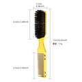 oil head brush electroplated gold brush styling oil head brush double-ended beard comb broken hair cleaning hairdressing comb
