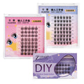 Diy segmented false eyelashes - the lazy person's 3-step natural, lengthening, fine-base self-application eyelash kit with adhesive