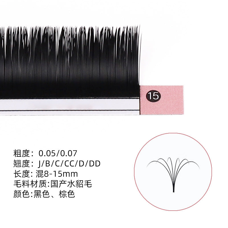 Beauty grafting fake eyelashes nature dense single eyelash implantation multi-color available support personalized eyelash supply