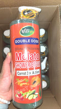 double fruit shower gel with long-lasting fragrance molato scrub shower gel cleans, moisturizes, brightens and removes blackness