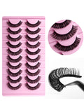 Carefully selected* 20 pairs of false eyelashes across borders, european and american thick stereo d-curved russian eyelashes qingdao wholesale factory