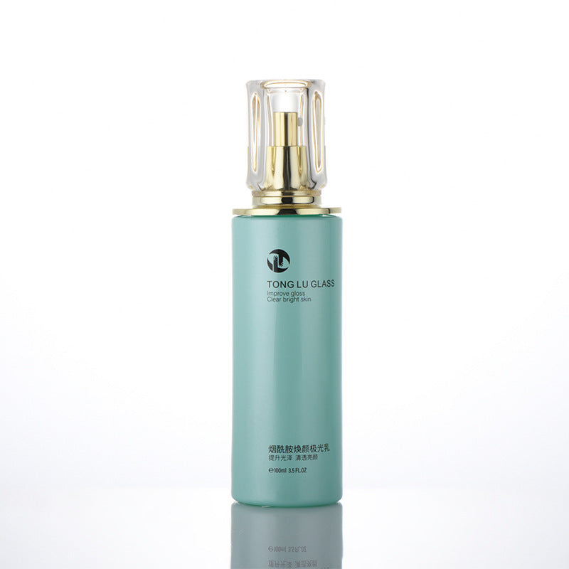 Factory direct cosmetics glass bottle set packaging: 120ml lotion & essential oil sample bottles, 30g cream & balm empty jars