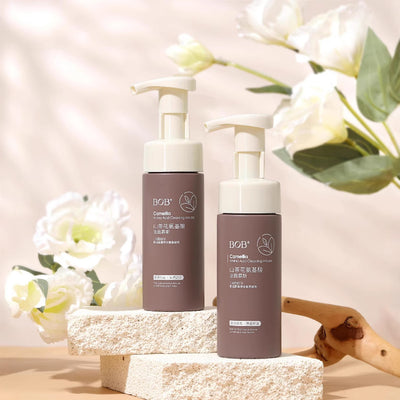 Bob camellia amino acid cleansing mousse deep cleansing pores blackheads moisturizing dry oily skin facial cleanser