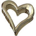 Classy metal heart hair clip for women's back of head shark clip casualeasiest for match gripper 2023new arrival clip headwear