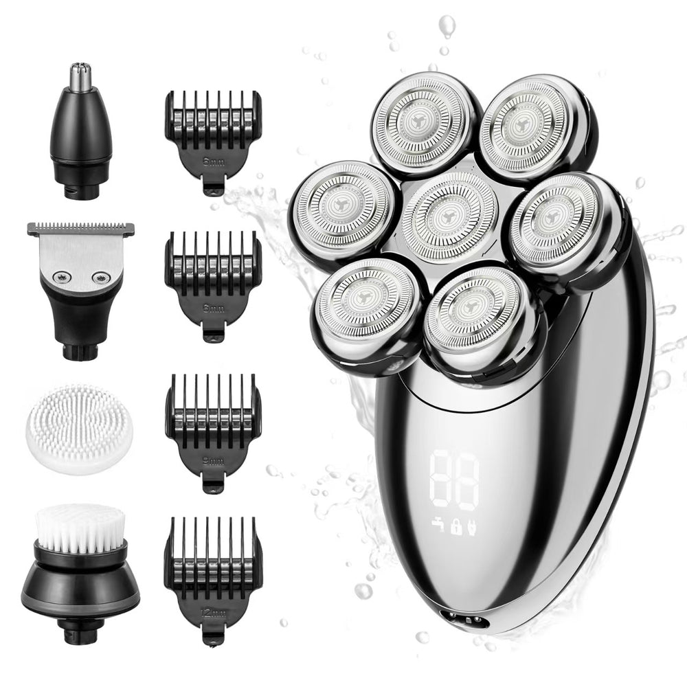 Nine-blade electric shaver, washable floating blade razor, multi-functional bald head machine, bald head shaving tool