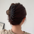 New pumpkin translucent round clip large hair volume hair clip casualeasiest for match clip hair shark clip