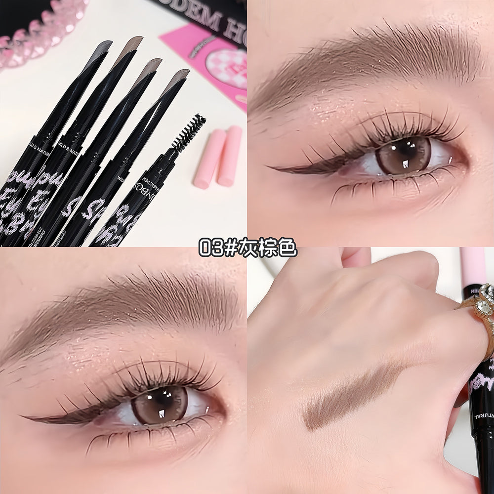 Jonbos 3d microblading brow pencil - ultra-fine, defined, natural, waterproof, sweat-proof, and long-lasting for a wild, defined brow look