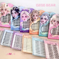 Gege bear korean style daily glue-free false eyelashes - lazy girl's segmented self-adhesive natural simulation eyelashes