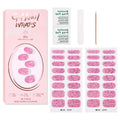 Zhengxiang gel nail art stickers pure color onion powder sequin waterproof 32 finger japanese and korean light hardening semi-baked nail stickers suit