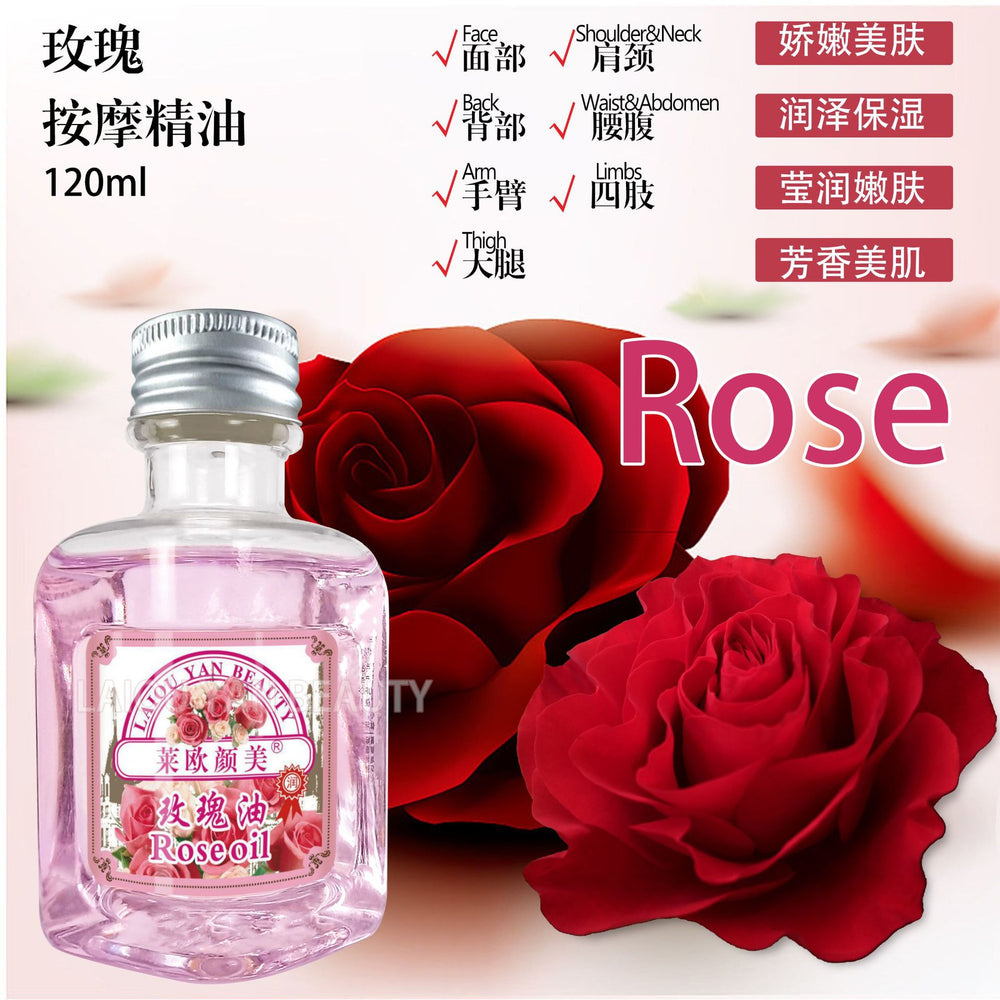 leo yanmei rose skin care essential oil moisturizing hair care facial body spa coconut body oil 120ml