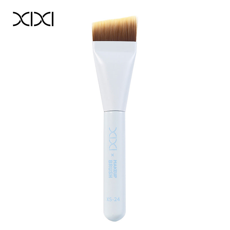 Xixi one-stroke foundation brush - ultra-thin flat angled head for seamless, flawless application - makeup brush beauty tool