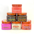 fruit sugar scrub 650g - body scrub, bath salt, exfoliating scrub for keratosis pilaris, cleansing, and long-lasting fragrance