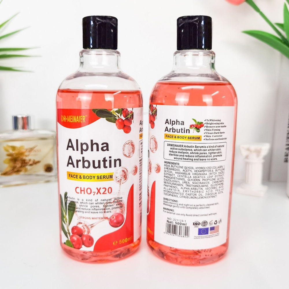arbutin hydrating, moisturizing and brightening essence original solution repairs and moisturizes the whole body 500ml foreign trade wholesale