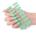 Zhengxiang factory custom gel nail stickers solid color uv light nail polish gel japanese and korean semi-cured nail stickers wholesale