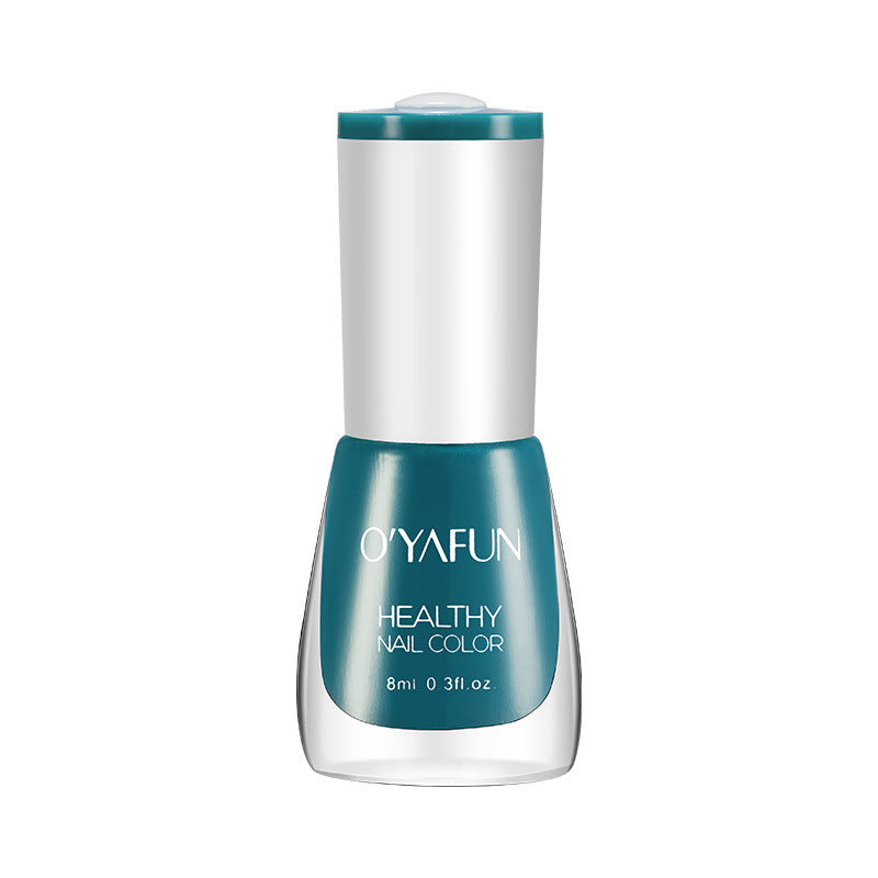 New ouyafei water-based nail polish, no baking required, quick-drying, peelable, 8ml, student-friendly clear top coat, wholesale