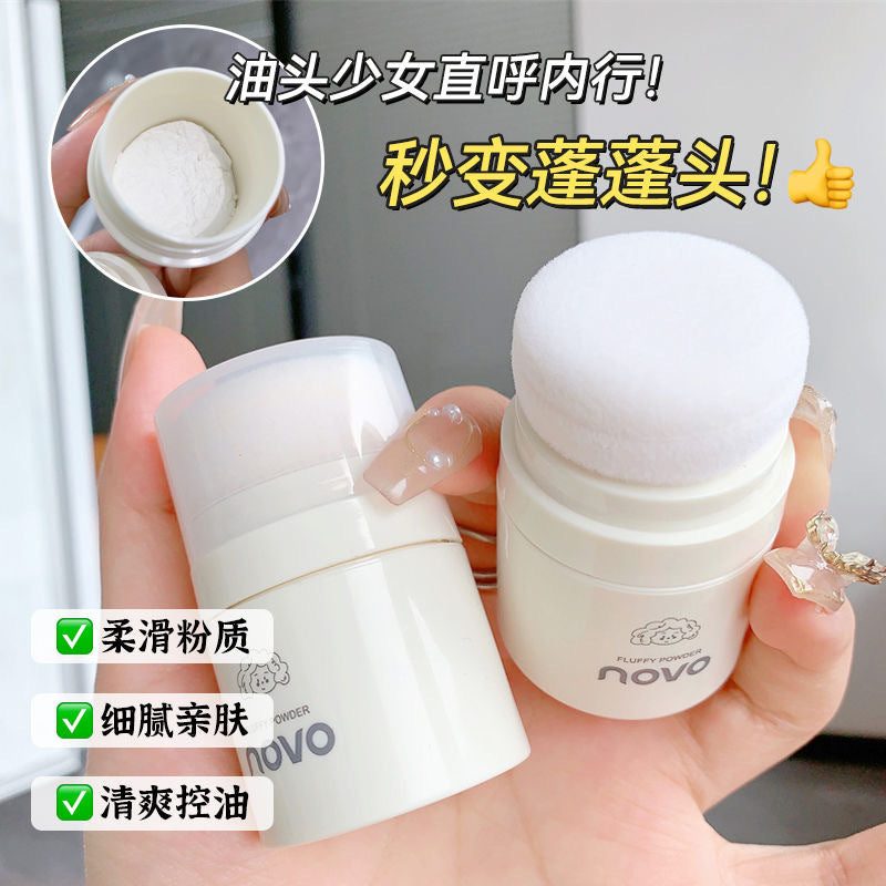 Novo lightweight feather-feel volumizing powder - the ultimate oil control & fluffy hair solution for frizz-free bangs & effortless blowouts (no-rinse dry shampoo powder)