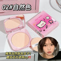Jiujiu diary shell cat powder cake soft focus oil control concealer touch up makeup setting waterproof anti-sweat non-removing makeup foundation