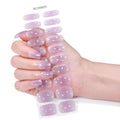 Baking lamp hardening uv second generation gel manicure stickers waterproof hot stamping korean cross-border semi-cured nail stickers personalized