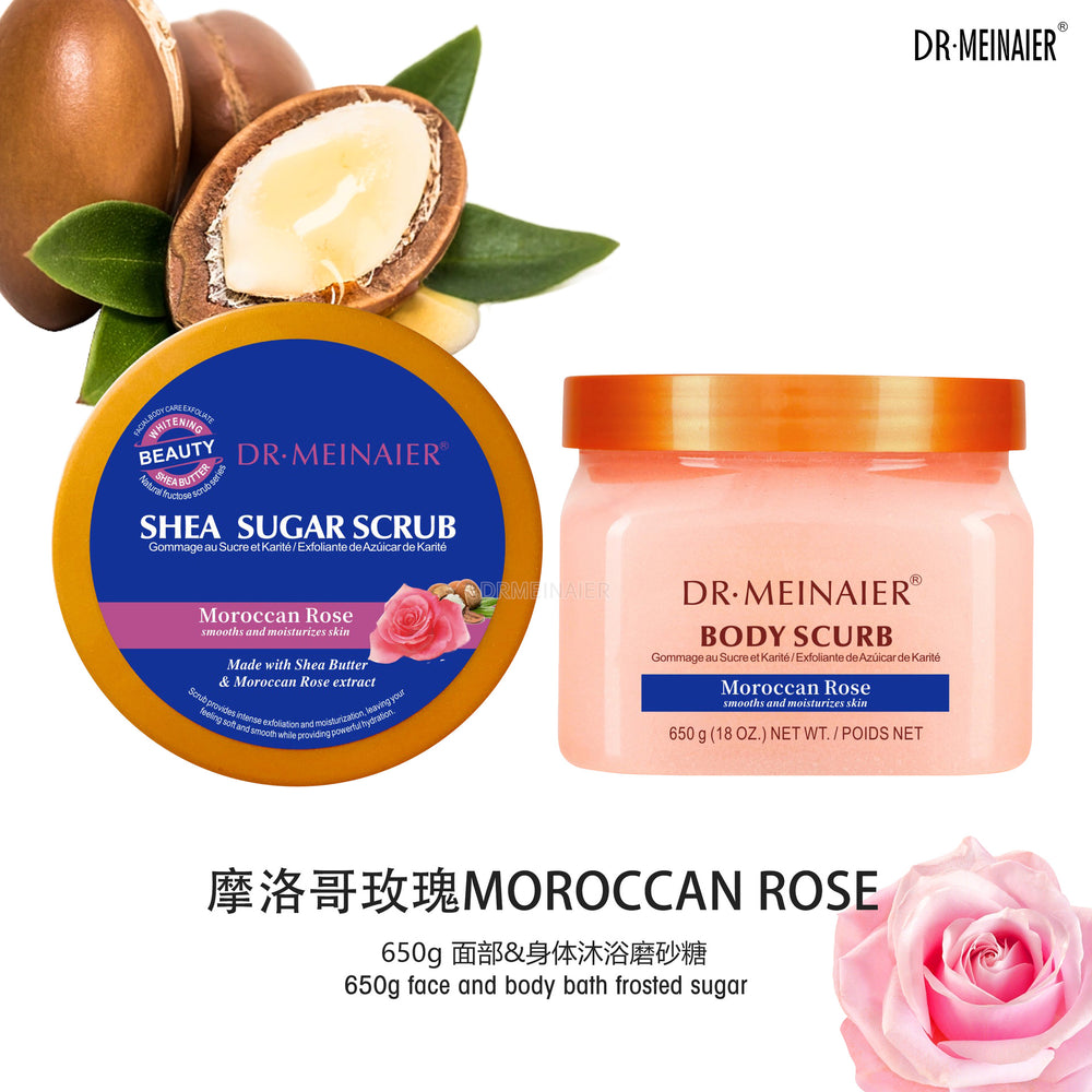 fruit sugar scrub 650g - body scrub, bath salt, exfoliating scrub for keratosis pilaris, cleansing, and long-lasting fragrance