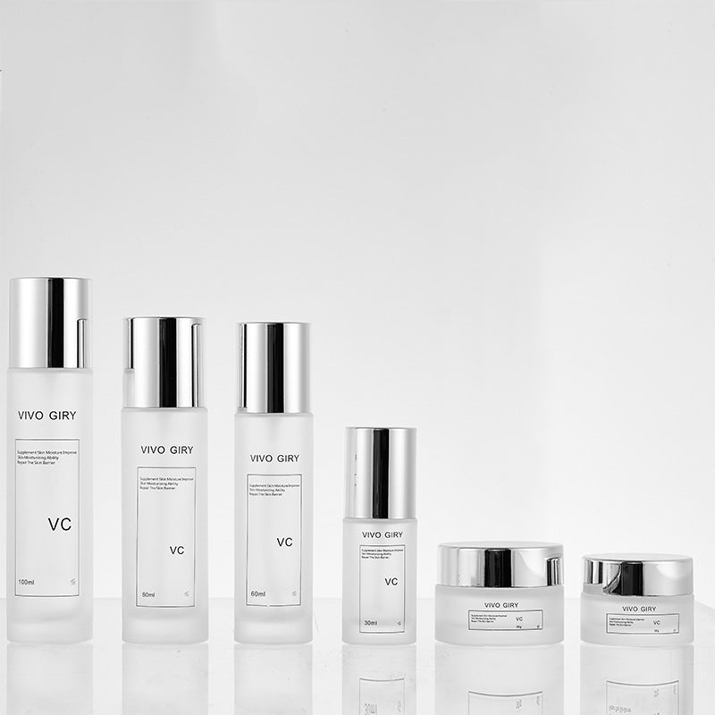 Customized high-end cosmetic glass bottles, 40ml lotion bottles, glass set bottles, spray essence bottles, cream jars