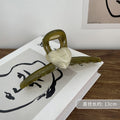 Green heart clip