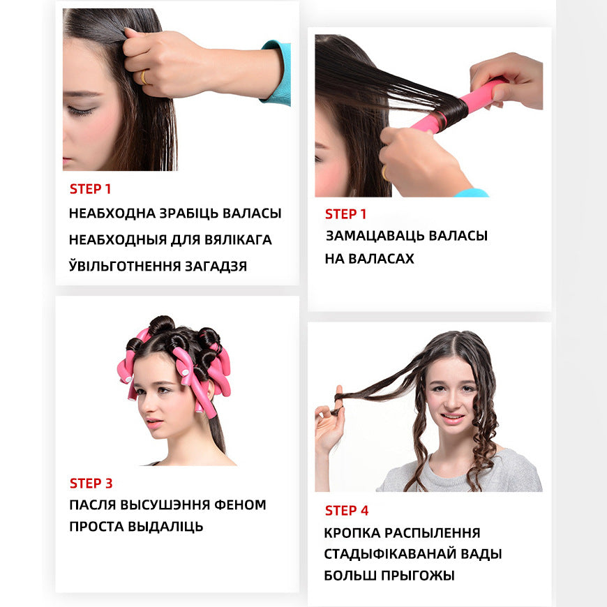 Amazon sponge curling iron rubber stick heatless lazy hair curling iron stick hair curler in bulk can be combined in sets