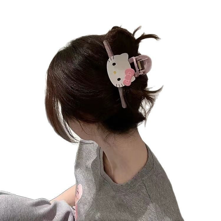 Cat claw clip girl sweetcuteclassyaccessible luxury hair clip female back of head shark clip headwear 2025new arrival