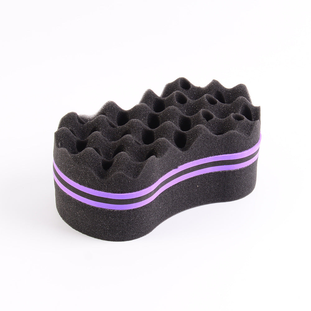 oval memory foam hair curling ball dirty braid large and small hole sponge curling tool wholesale