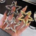 New arrivalcasualfashion heart five-pointed star clip classy hair clip back of head hair shark clip hair accessories headwear