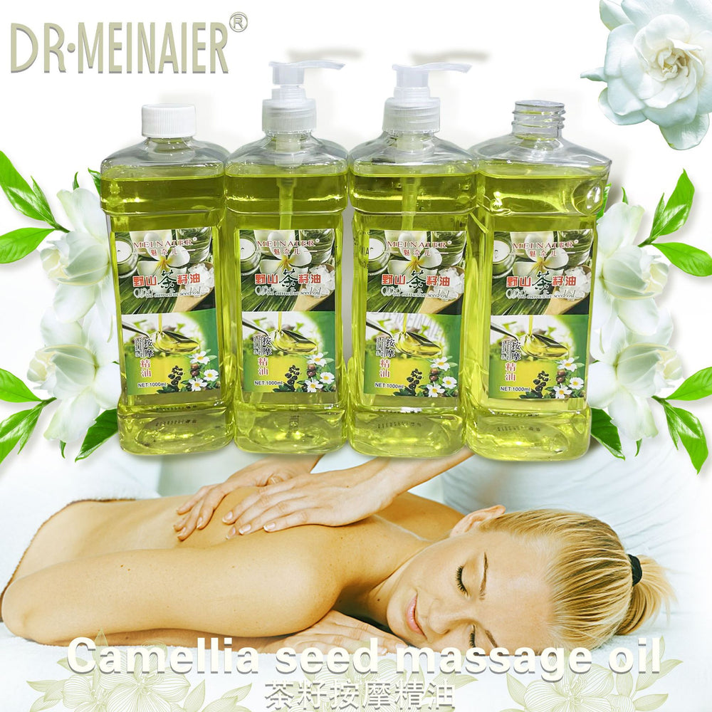 wild tea seed oil facial and body massage oil emollient plant open back scraping massage compound essential oil b bottle