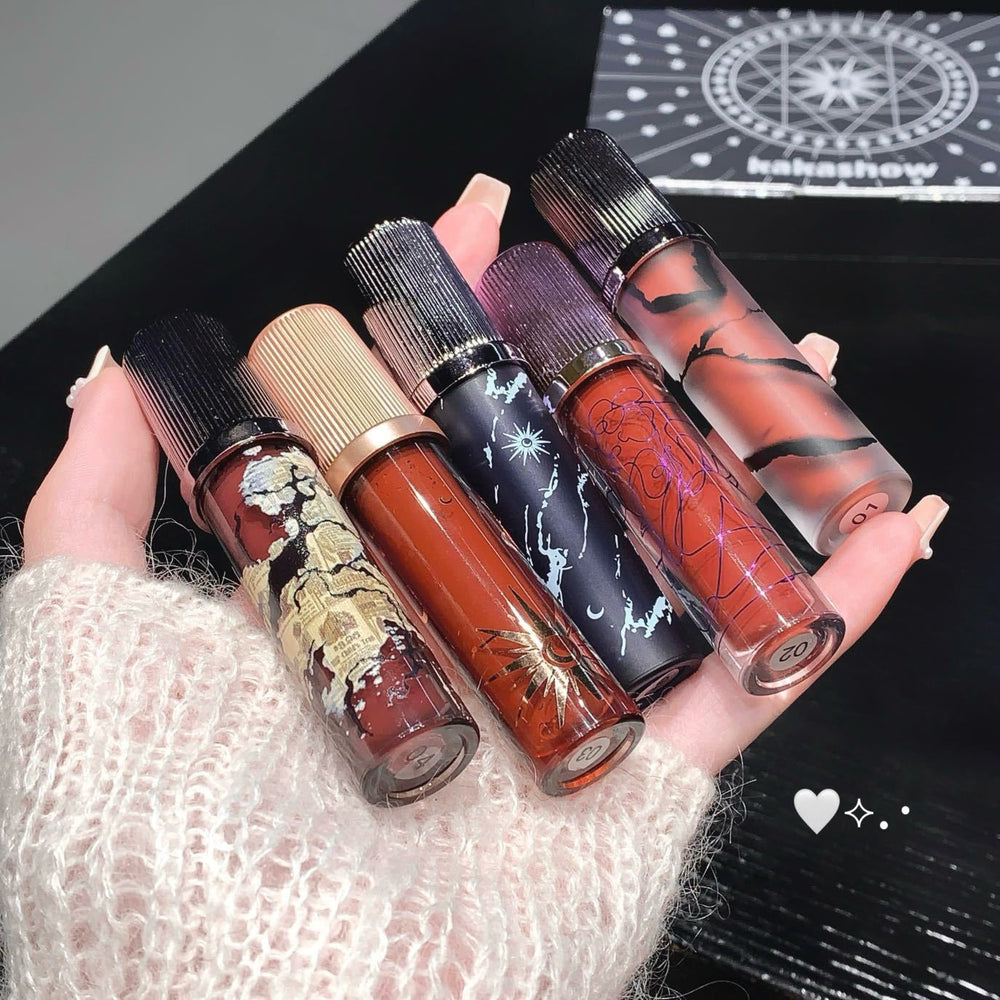 Kakashow cloud hope lip glaze set valentine's day gift velvet matte whitening lipstick set