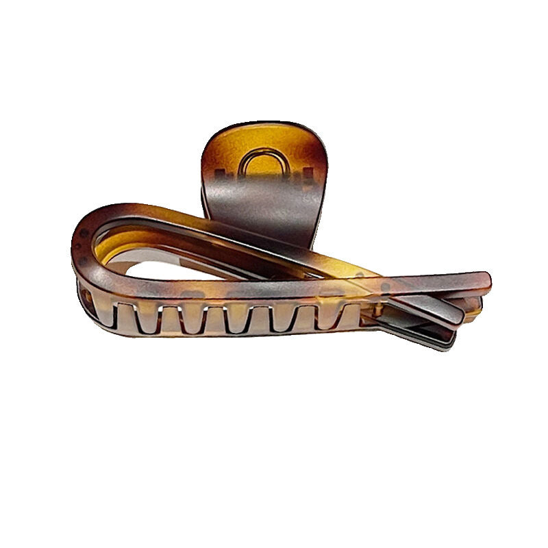 2024 new arrival: elegant design - vintage acrylic hair clip for women, high-end style, back of head updo claw clip, shark clip