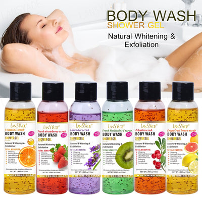 shower gel, silky skin, rich foam, refreshing and moisturizing, gentle cleansing, fragrance, 118ml export