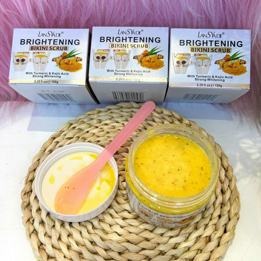 bikini turmeric scrub 150g body bath salt cleansing and brightening turmeric bath salt export wholesale