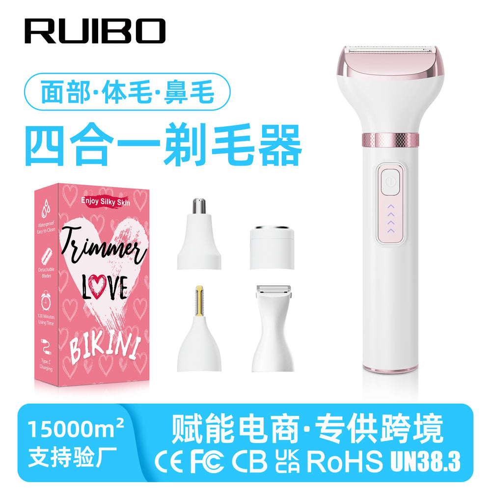 best-selling women's electric shaver, five-head hair trimmer, body hair remover, intimate area and full body hair removal device