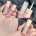 Sweet mint liquid eye shadow pearlescent fine glitter waterproof sparkling highlighter eye shadow liquid