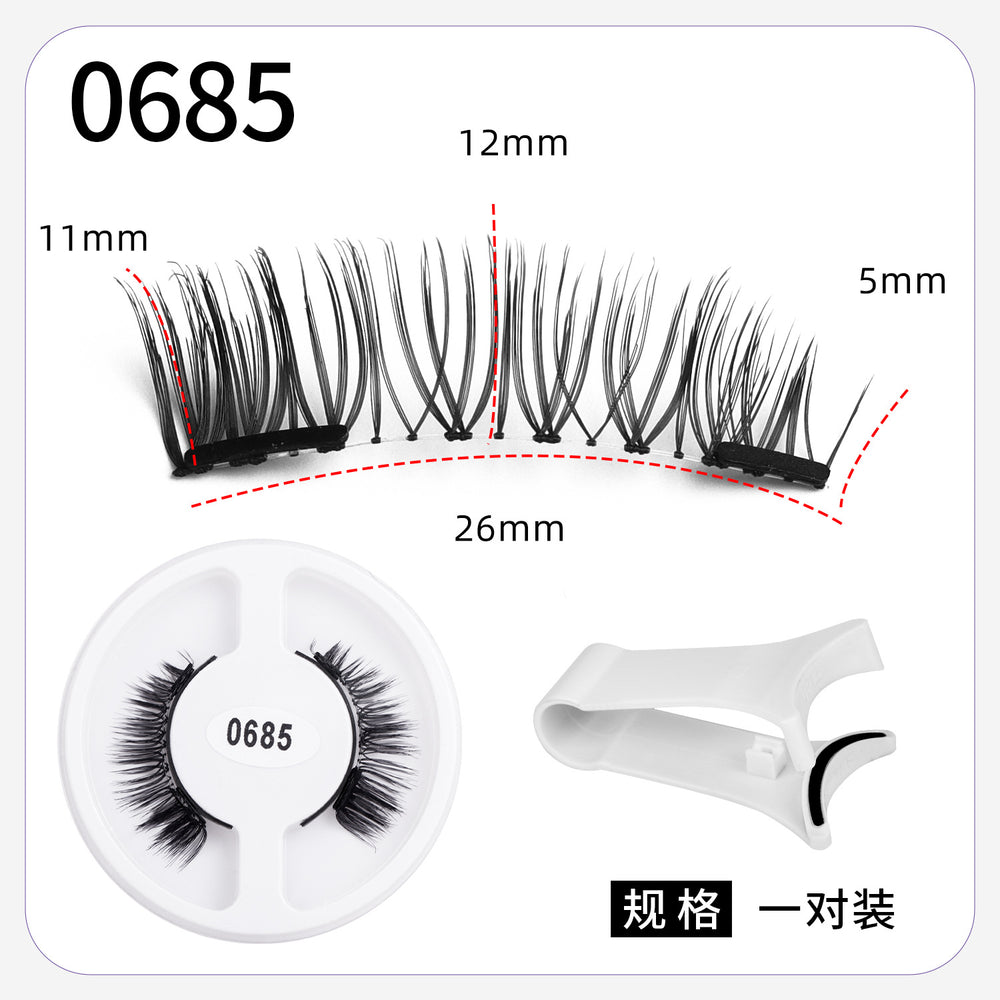 magnetic false eyelashes european and american magnetic eyelash set magneticeyelash qingdao factory smoky makeup