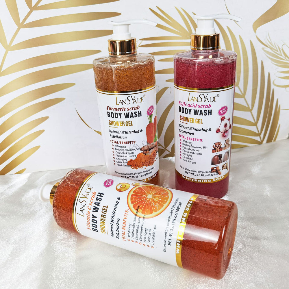 vitaminc wash long-lasting fragrance deep cleansing and moisturizing vitamin c scrub shower gel 1000ml