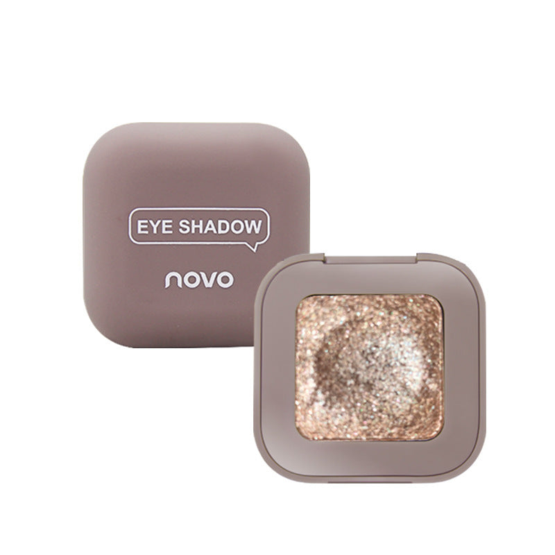 Makeup novo keyboard fingertip eyeshadow sparkling super shiny powder long-lasting non-removing makeup mashed potato single color eyeshadow palette