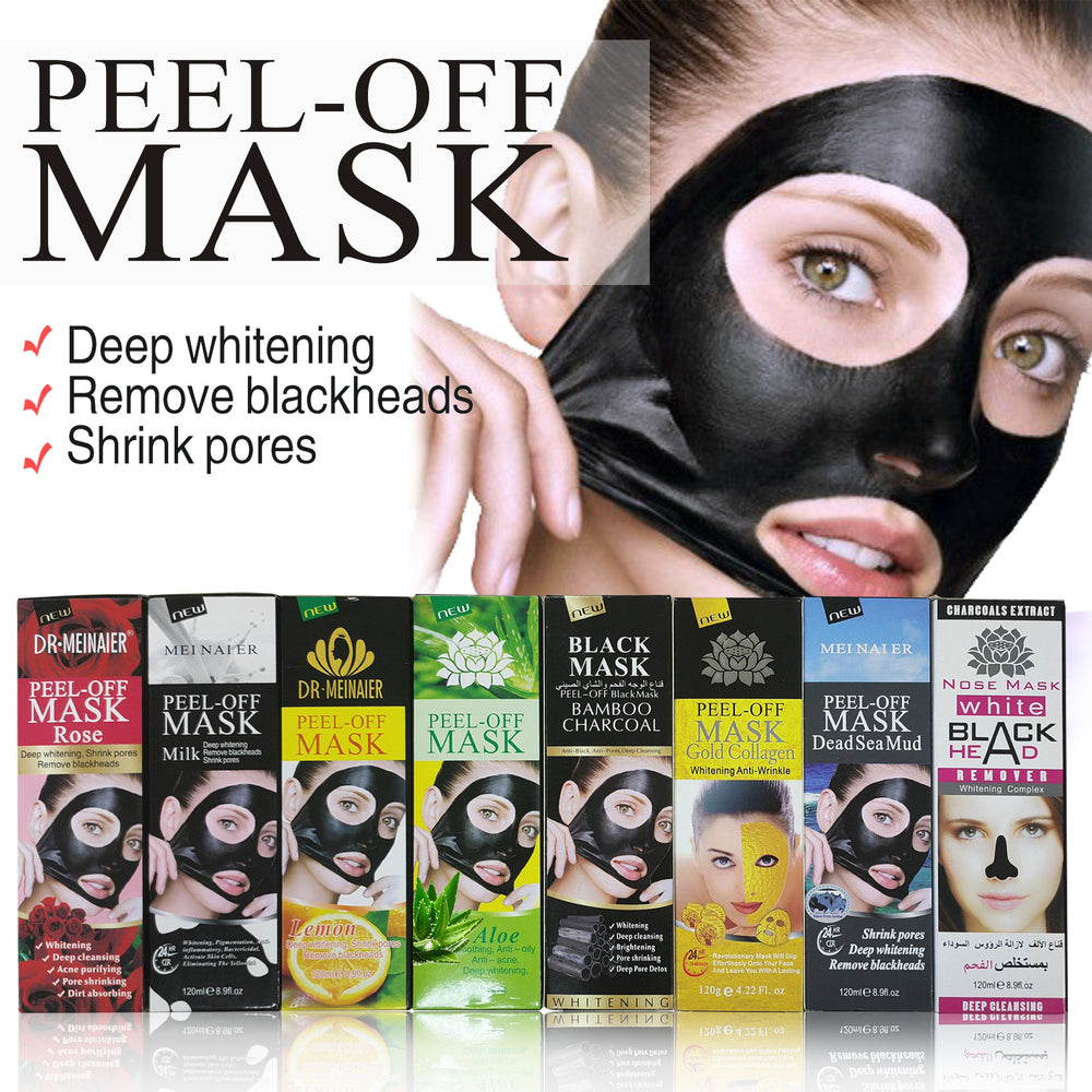 blackhead-absorbing nose mask, pore-cleansing, anti-wrinkle, oil-controlling activated carbon peel-off mask 120g factory direct sales