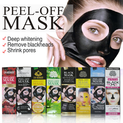 blackhead-absorbing nose mask, pore-cleansing, anti-wrinkle, oil-controlling activated carbon peel-off mask 120g factory direct sales