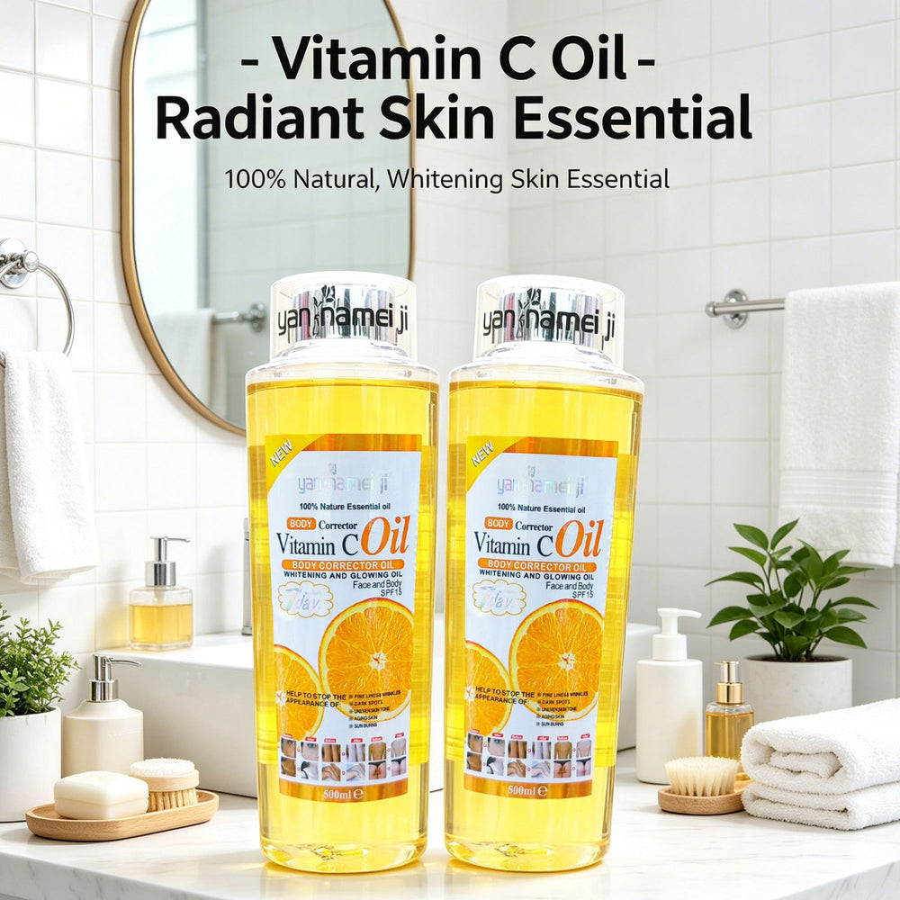 vitamin c essential oil brightening and moisturizing 500ml facial body massage oil moisturizing and blackening skin care vc oil