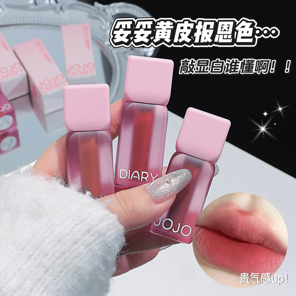 Makeup jojo diary little pudding velvet mist lip mud velvet matte matte whitening lip glaze