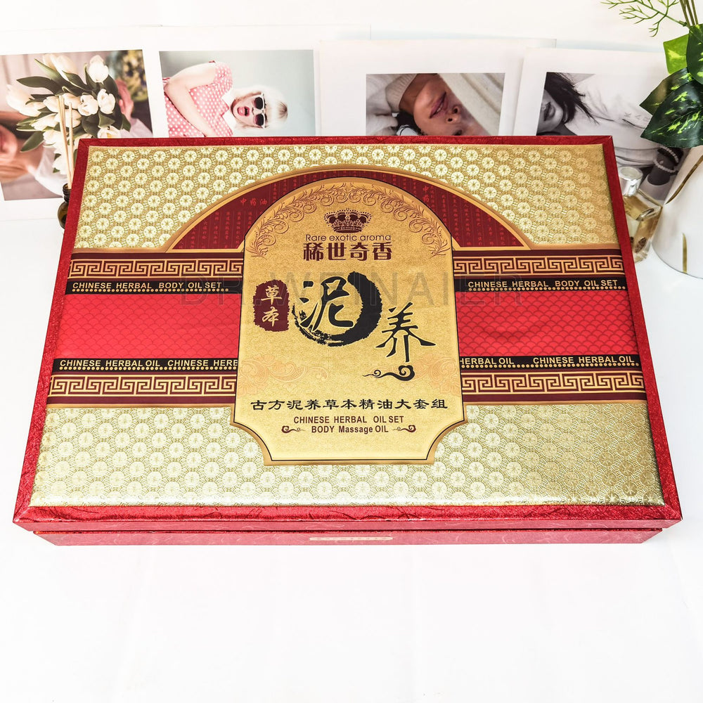 ancient mud nourishing herbal essential oil set box beauty salon whole body care herbal mud nourishing skin care soothing essential oil set
