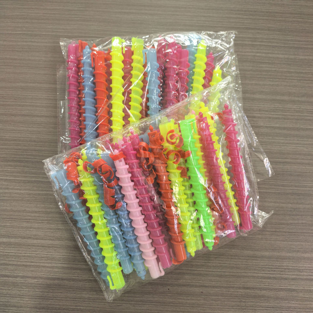 Screw bar hairdressing shop special perm screw bar size hollow cold perm screw bar wavy plastic screw bar